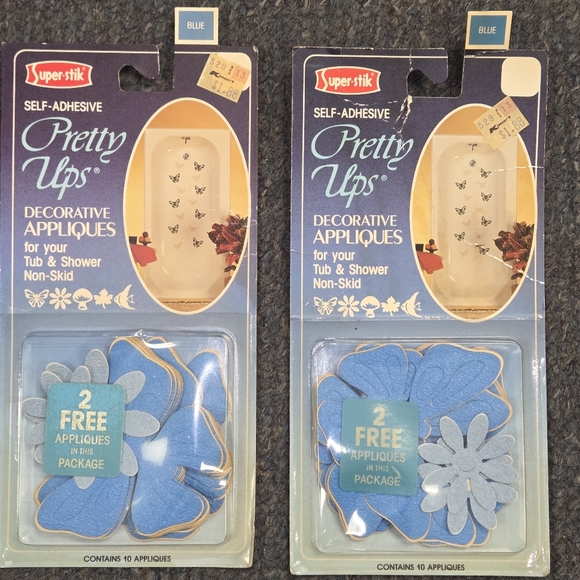 Vintage Butterfly Bathtub Appliques | 12 Brown Self-Adhesive Decals - Picture 1 of 3